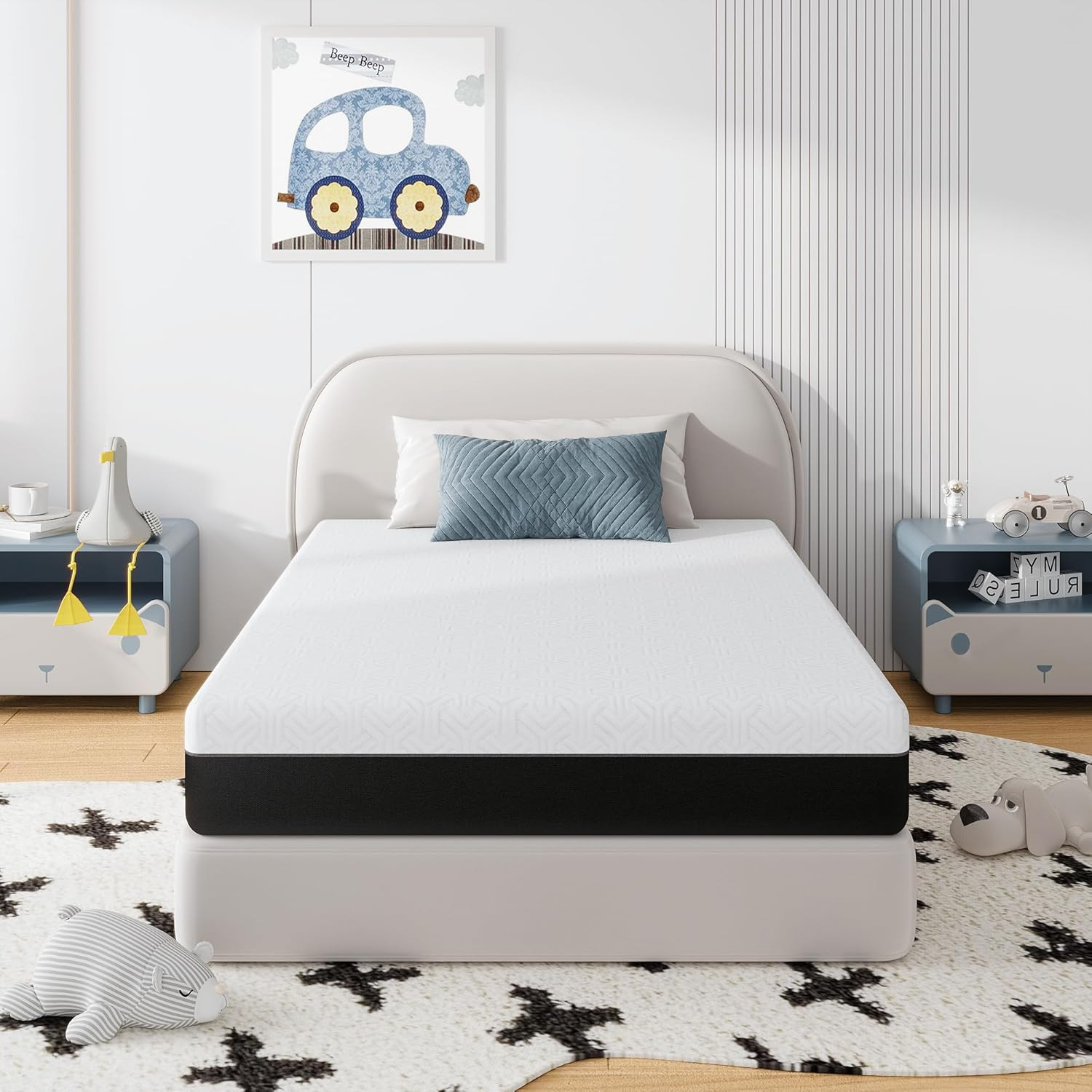 Twin Mattress, 8 Inch Memory Foam Mattress in a Box, Medium Firm, Supportive & P