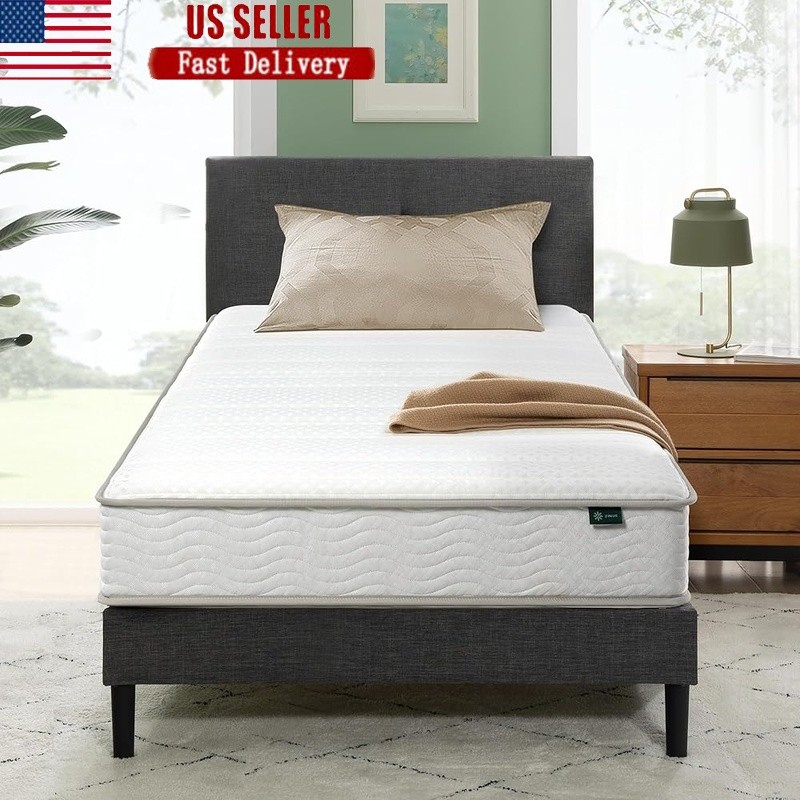 Hybrid Twin XL Mattress Foam Tight Top Medium Firm Support Eco-Friendly New