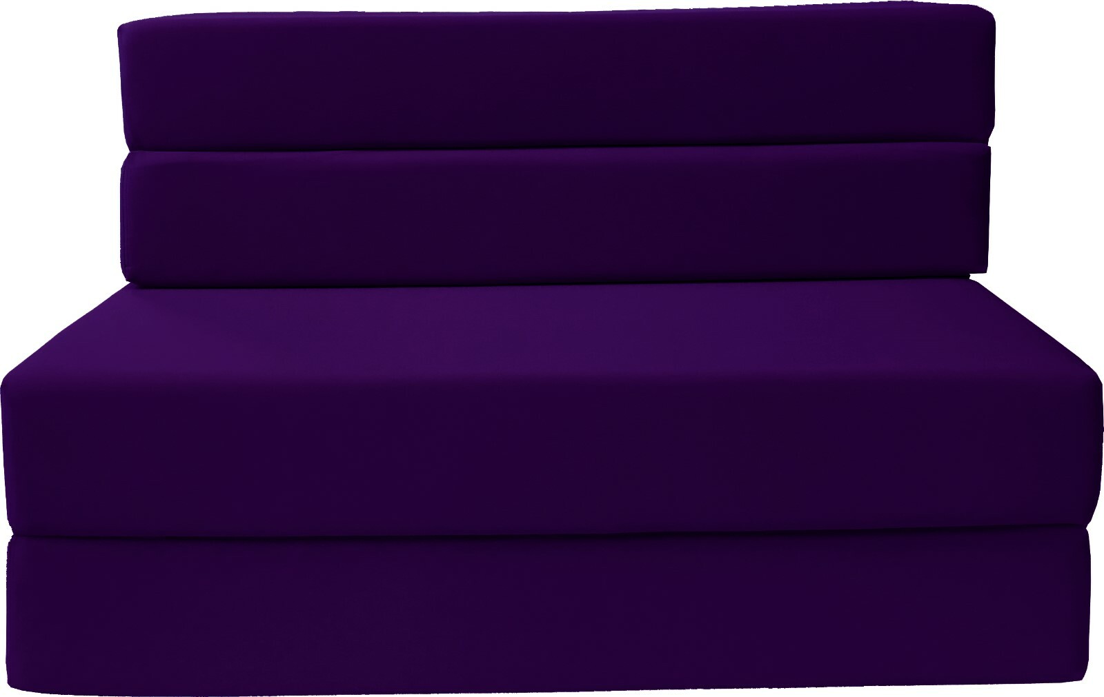 Full Folding Foam Mattresses, Lounger Sofa Couches Chairs, Beds 6x54x75 Purple