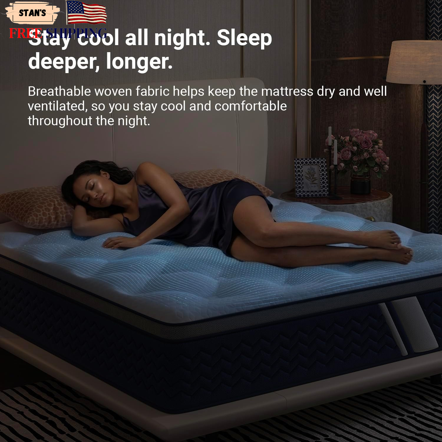 Full Mattress 12 Inch Hybrid Full Size Mattress in a Box Fiberglass-Free Pocket