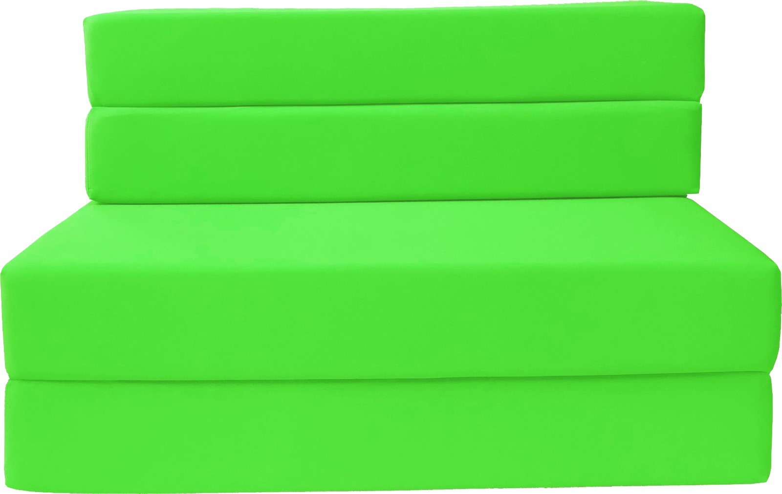 Twin Folding Foam Mattresses, Chair, Sofa Bed, RV Mattress 6x39x75, Lime