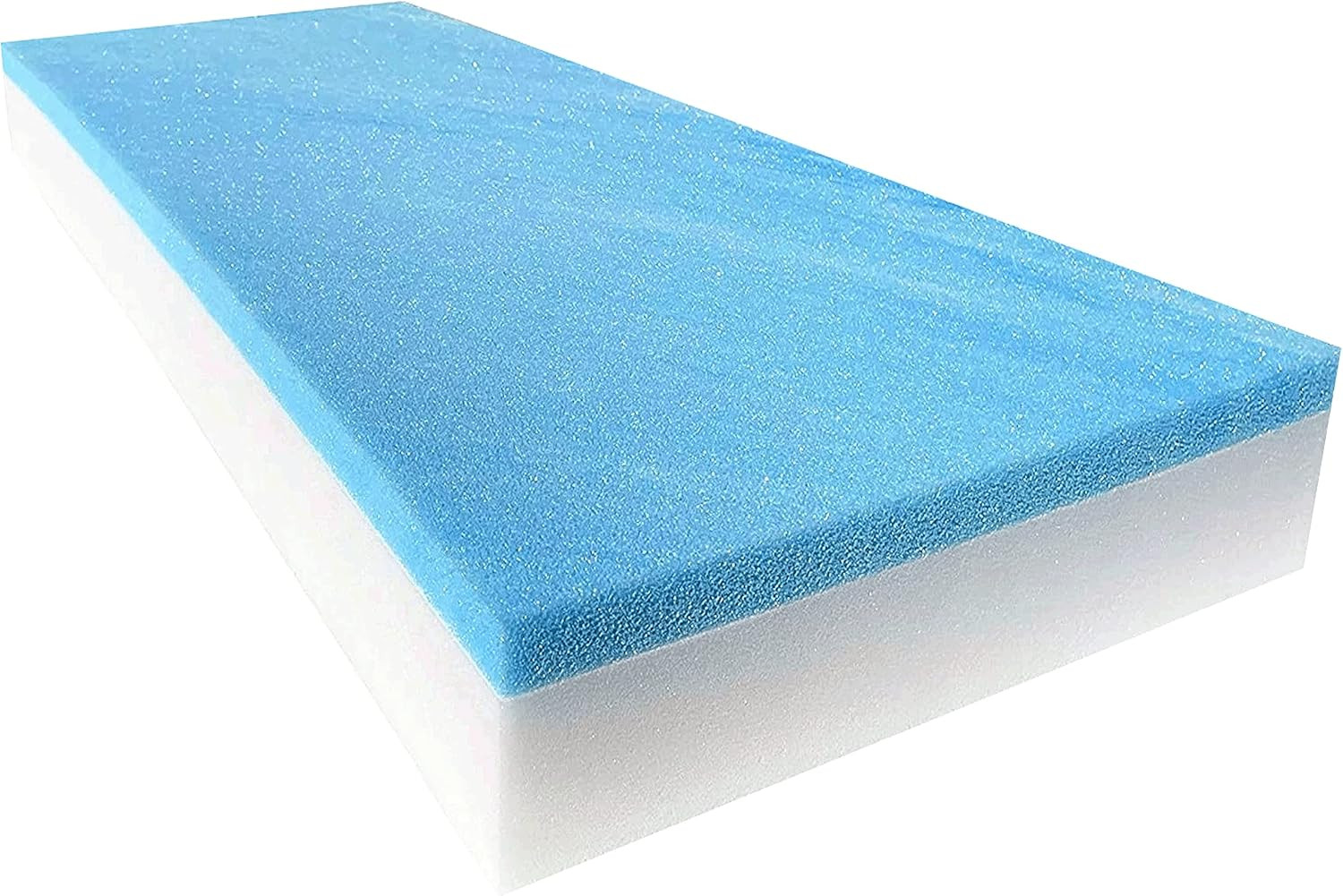 4X24X72Gmf13 RV Bed Mattress, 4″ X 24″ X 72″, Turquoise on White