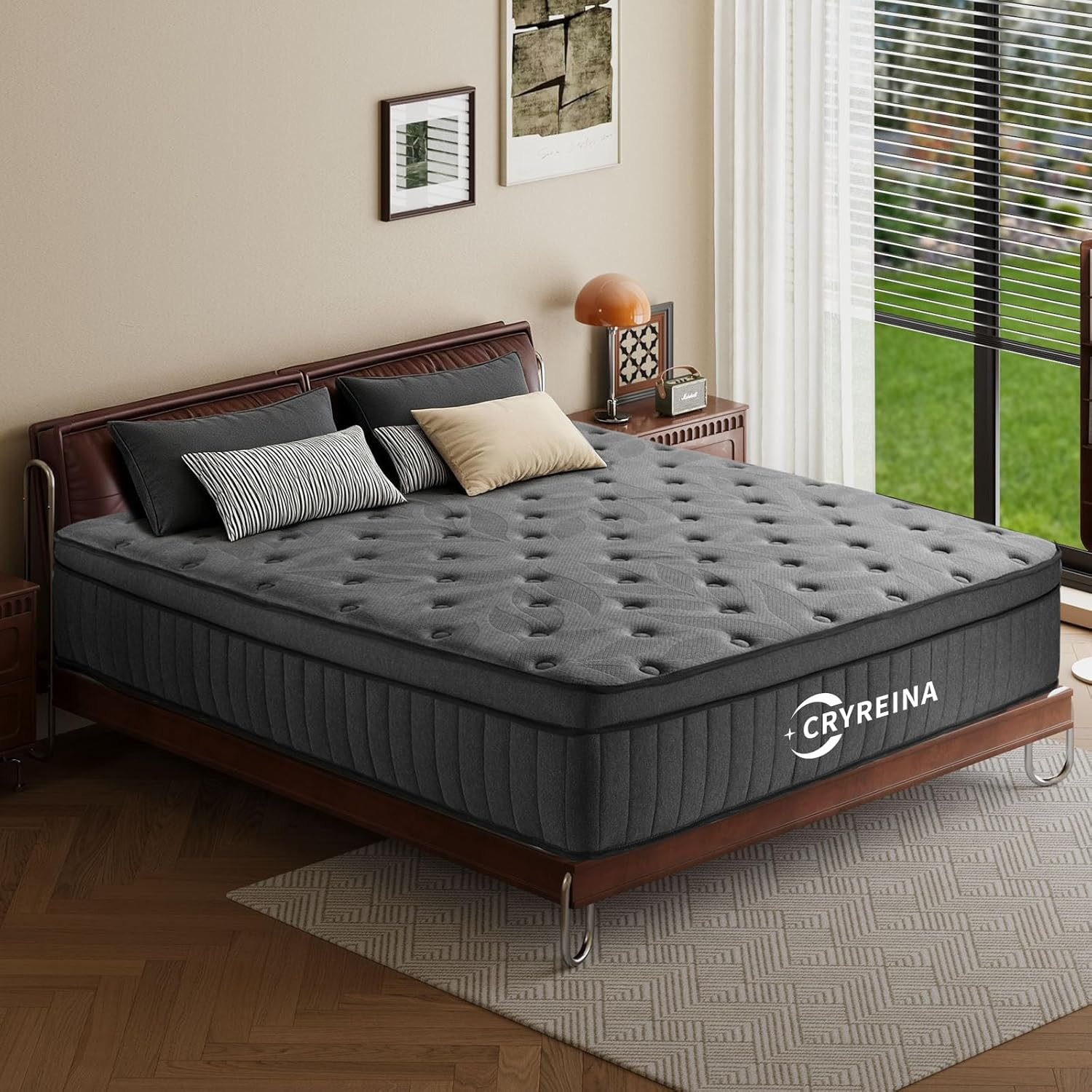 Queen Mattress 12 Inch Queen Size Mattress in a Box Upgrade Pocket Springs，Mediu