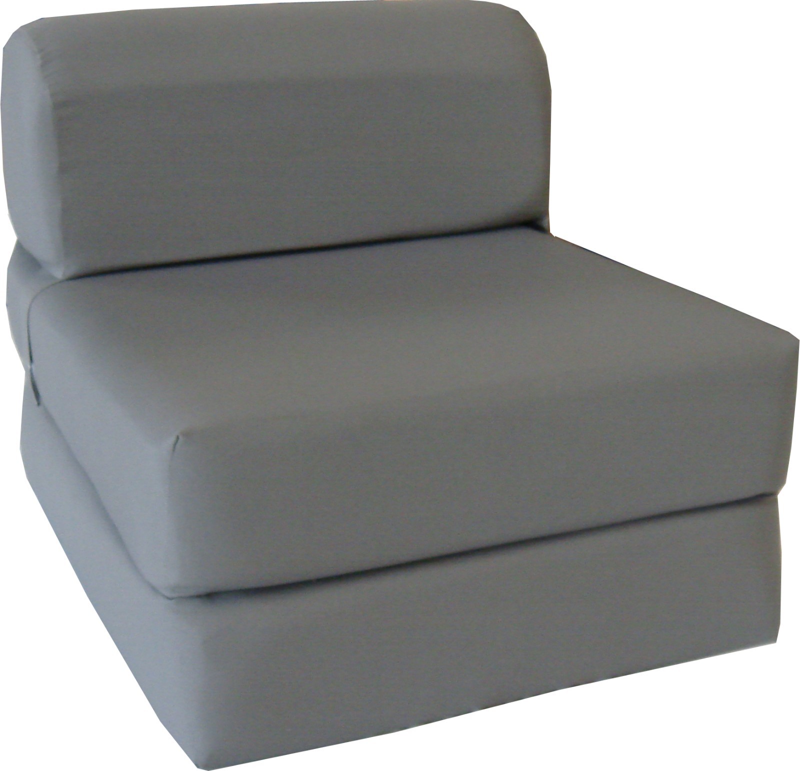 Flip Chair Folding Foam Beds, Portable Studio Sofa Bed, Couch 6x24x70, Gray