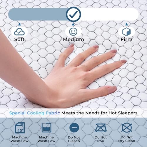 Odorless Foldable Mattress 80″ x 38″ x 6″ Folding Foam Mattress Twin XL 6 Inch