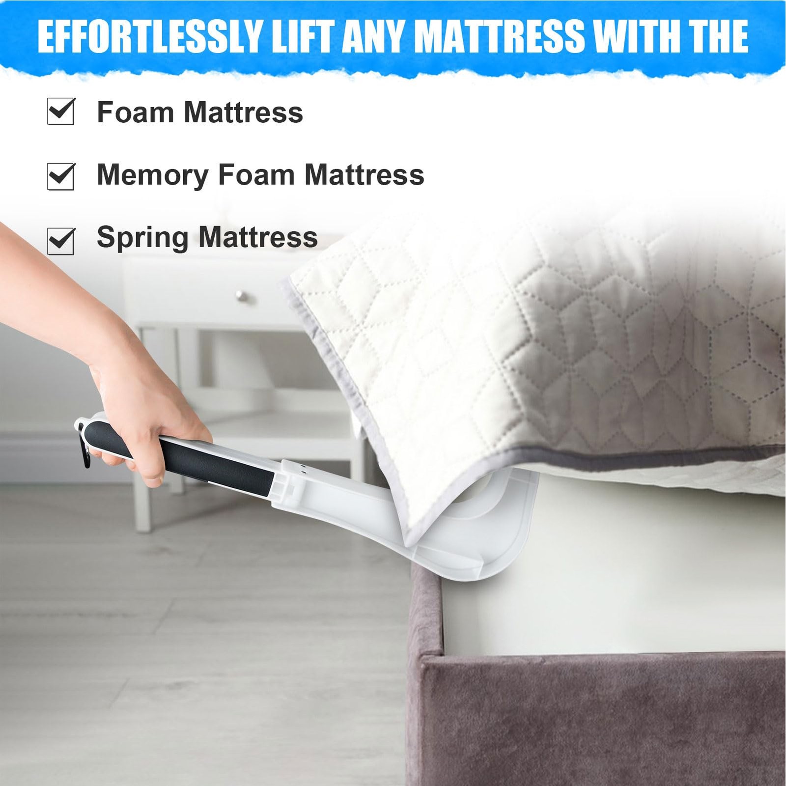 EIMSOAH Mattress Lifter, Mattress Lifting Tool, Foldable Plastic Mattress Lif…