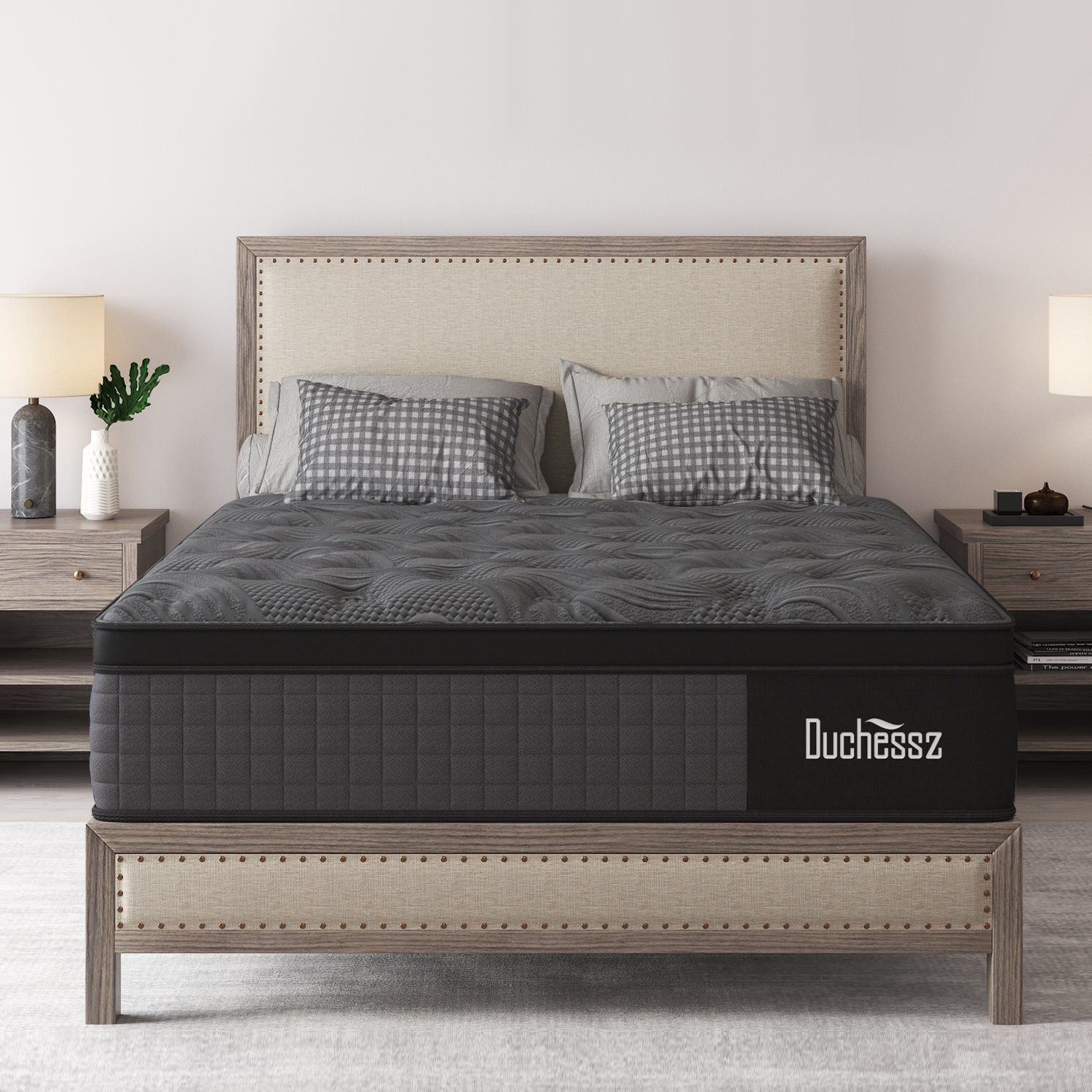 10″12″14″ Twin Full Queen King Size Mattress in a Box Hybrid Spring Memory Foam
